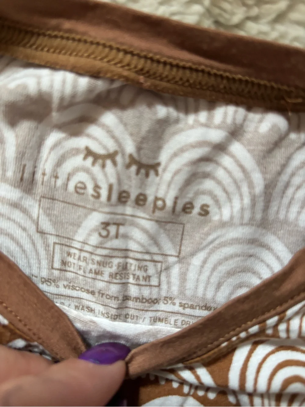 Little Sleepies Rust Rainbow set